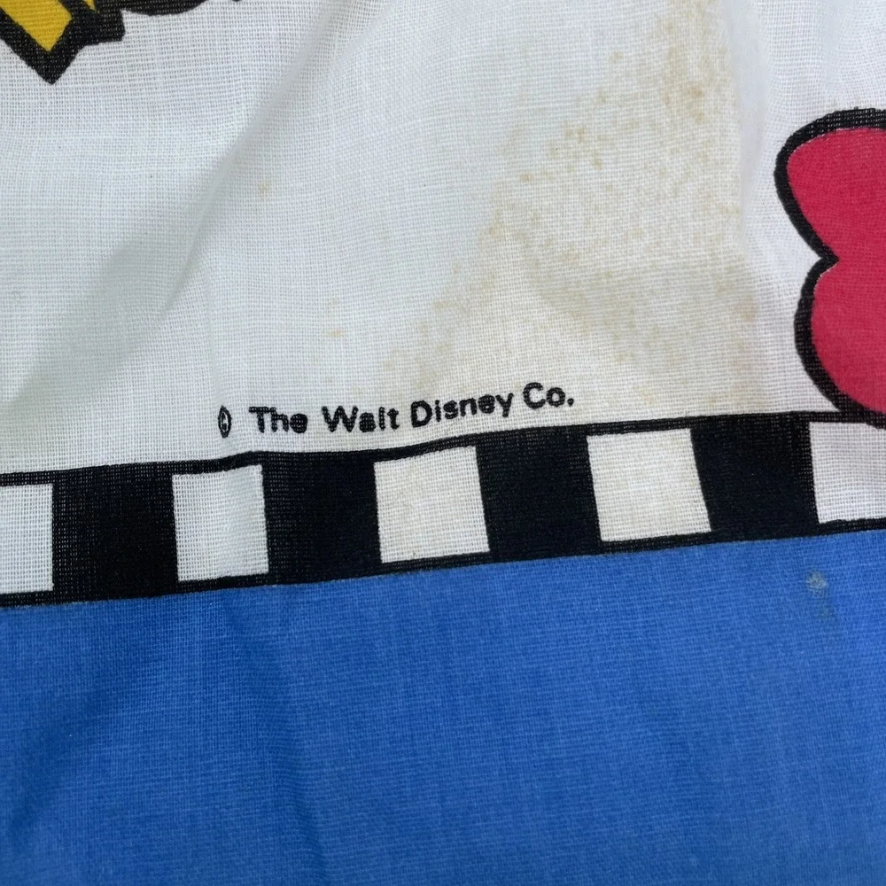 Vintage Disney Mickey Minnie Mouse Handkerchief Scarf Bandana 22X22